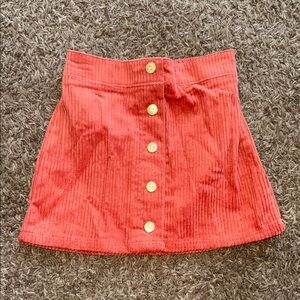 Isaac Mizrahi Burnt Orange A-line Mini Skirt